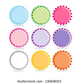Vector Bottle caps