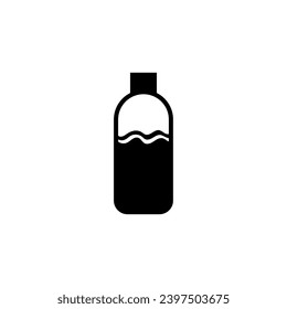 vector of a bottle containing mineral water, good for logos and icons