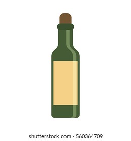 Vector bottle flat icon