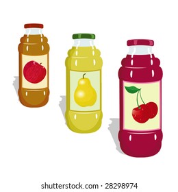 vector bottle with juicy