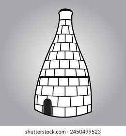 Vector Bottle Kiln, Bottle Oven, Stoke on Trent