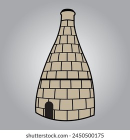 Vector Bottle Kiln, Bottle Oven, Stoke on Trent