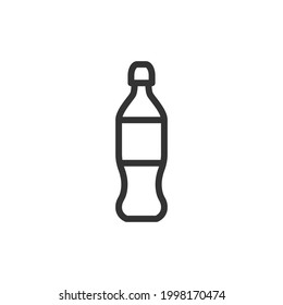 Vector bottle line icon. Symbol in trendy outline style. Vector illustration isolated on a white background. 