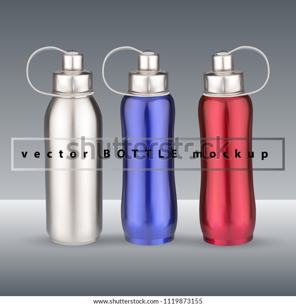 Download Vector Bottle Mockup Vector Illustration Realistic Stock Vector Royalty Free 1119873155