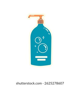 Vector of a bottle of shampoo