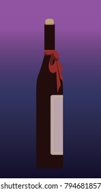 vector bottle of wine image