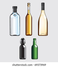 vector bottles