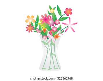 vector bouquet of flowers