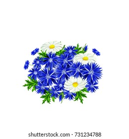 vector, bouquet of flowers for the design of cards, invitations, price tags, poster