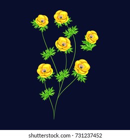 vector, bouquet of flowers for the design of cards, invitations, price tags, poster