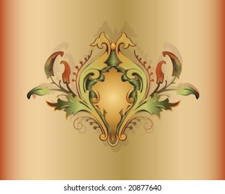 VECTOR Bouquet of organic plants with colour theme for Fall / Autumn.
