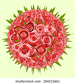 Vector Bouquet of roses