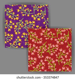 Vector Bouquet Seamless Pattern