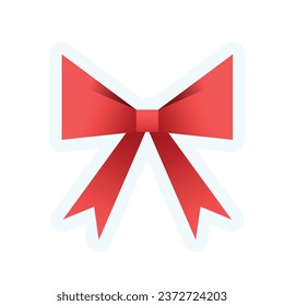 Vector Bow Icon Art Deco Retro Illustration Isolated