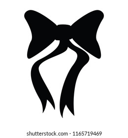 vector bow ribbon icon