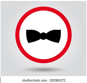 Vector bow tie black symbols