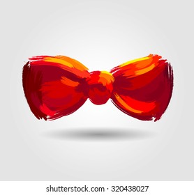 Vector bow tie color symbols