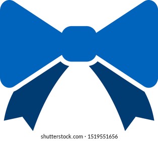 Vector bow tie flat icon. Vector pictogram style is a flat symbol bow tie icon on a white background.
