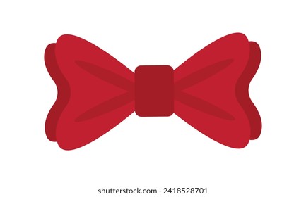 Vector bow tie illustrations on white background.