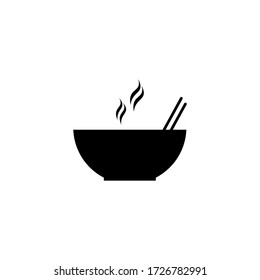 vector of a bowl of warm perfect for icon