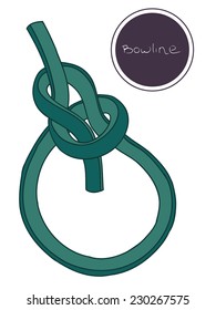 Vector Bowline Knot