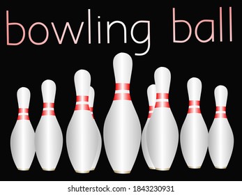 Vector of a bowling ball
