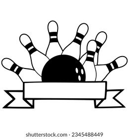 Bola vectorial con pines con espacio para insertar nombre de equipo o jugador