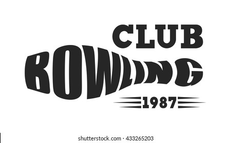 Vector bowling emblem logos, bowling logo emblems and bowling logo design elements