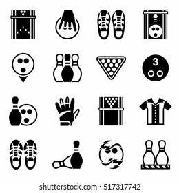 Vector Bowling Icon Set