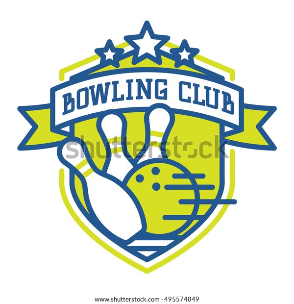 Vector Bowling Logo Emblem Sport Logo Stock Vector (Royalty Free ...