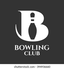 Vector Bowling Logo Icon Symbol Emblem Stock Vector (Royalty Free ...