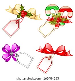 Vector Bows Gift Tags Stock Vector (Royalty Free) 165484553 | Shutterstock