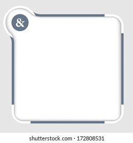 vector box for any text with ampersand