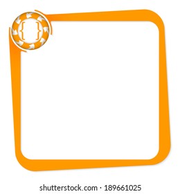 vector box for any text with arrows and brackets