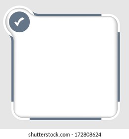 vector box for any text with check box