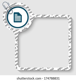 vector box for any text with check box and note icon