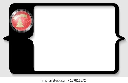 vector box for any text with a Christmas theme