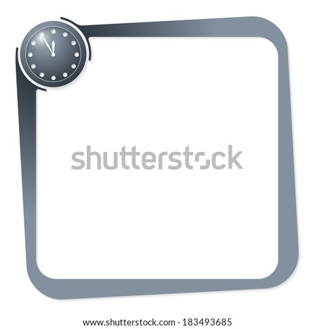 vector box for any text with clock