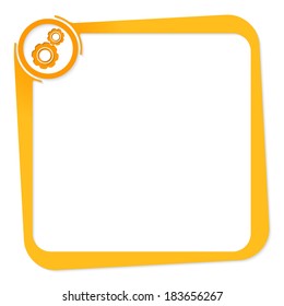vector box for any text with cogwheels
