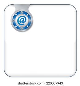 vector box for any text with email symbol