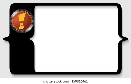 vector box for any text with a exclamation mark