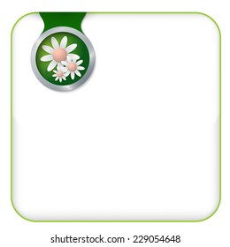 vector box for any text with flowers
