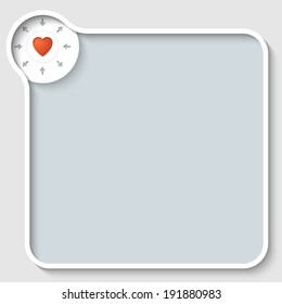 vector box for any text with heart