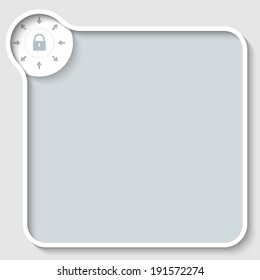 vector box for any text with padlock