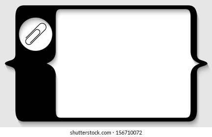 vector box for any text with paper clip