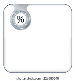 vector box for any text with percent symbol