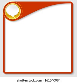 vector box for any text and speech bubble
