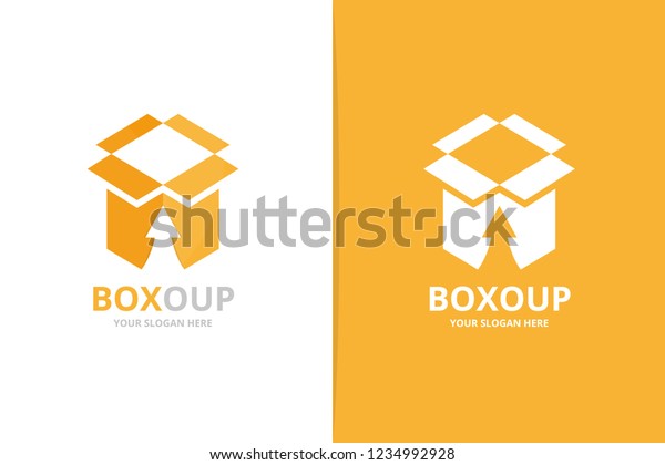 Vector Box Arrow Logo Combination Package Stock Vector (Royalty Free ...