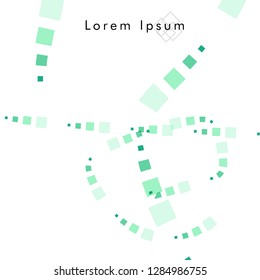 Vector box backgrounds with pastel colors green , Abstract background vector can be used in cover design, book design, website background, banner, poster, advertising.