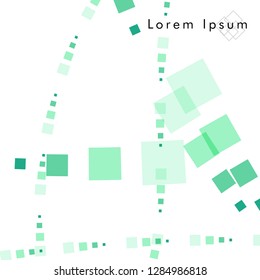 Vector box backgrounds with pastel colors green , Abstract background vector can be used in cover design, book design, website background, banner, poster, advertising.